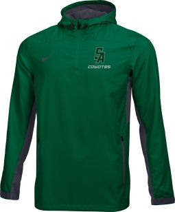 Nike Men's Woven 1/4 Zip Jacket, Green